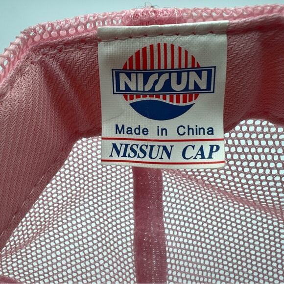 Baby Girl y2k 2000s Light Pink Gold Sequined Sparkly Trucker Hat Adjustable - Picture 7 of 7